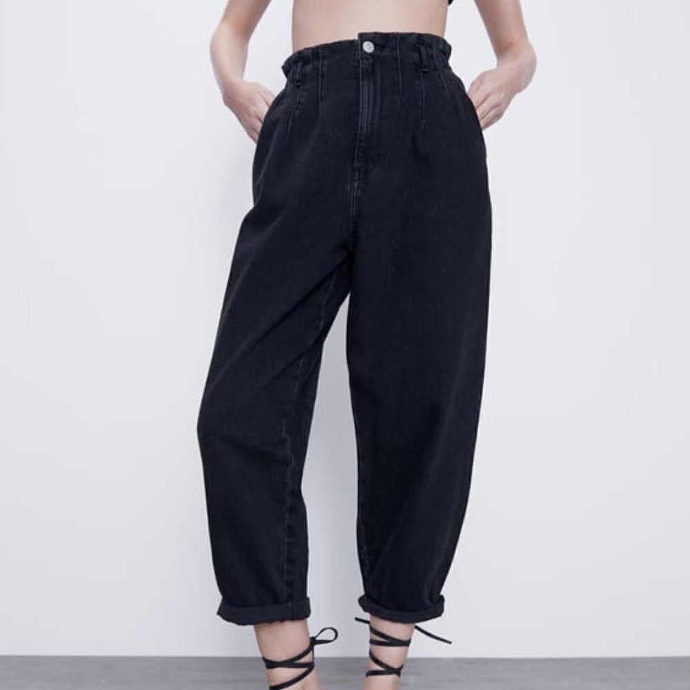 Zara paperbag jeans